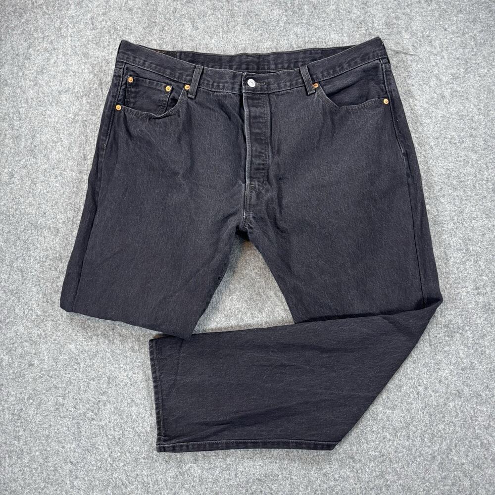 Levi's 501 Button Fly Jeans 00501-0660 Black Men's Size W42 L30